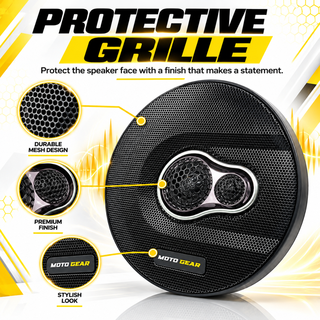 MOTOGEAR 6.5 Inch 50W RMS Sound Shack 10 Mid Range Car Speaker (Pack of 2)