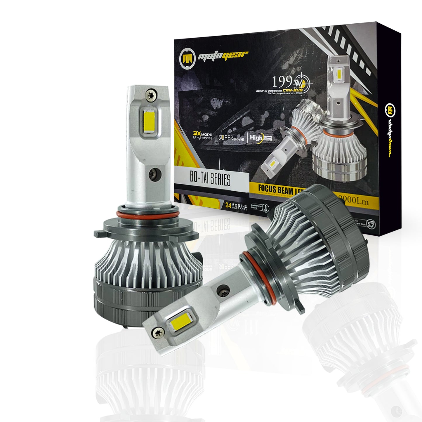 THE BO-TAI SERIES CAR LED HEADLIGHT 199 WATT H4 (PACK OF 2)