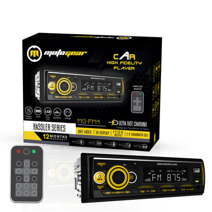 THE HASSLER SERIES CAR FM STEREO AND USB PLAYER MG-FM 4