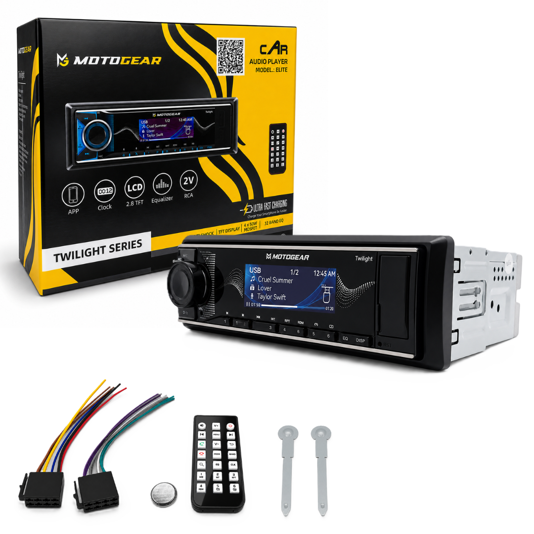 MOTOGEAR Twilight 4x50W Car FM Stereo Player