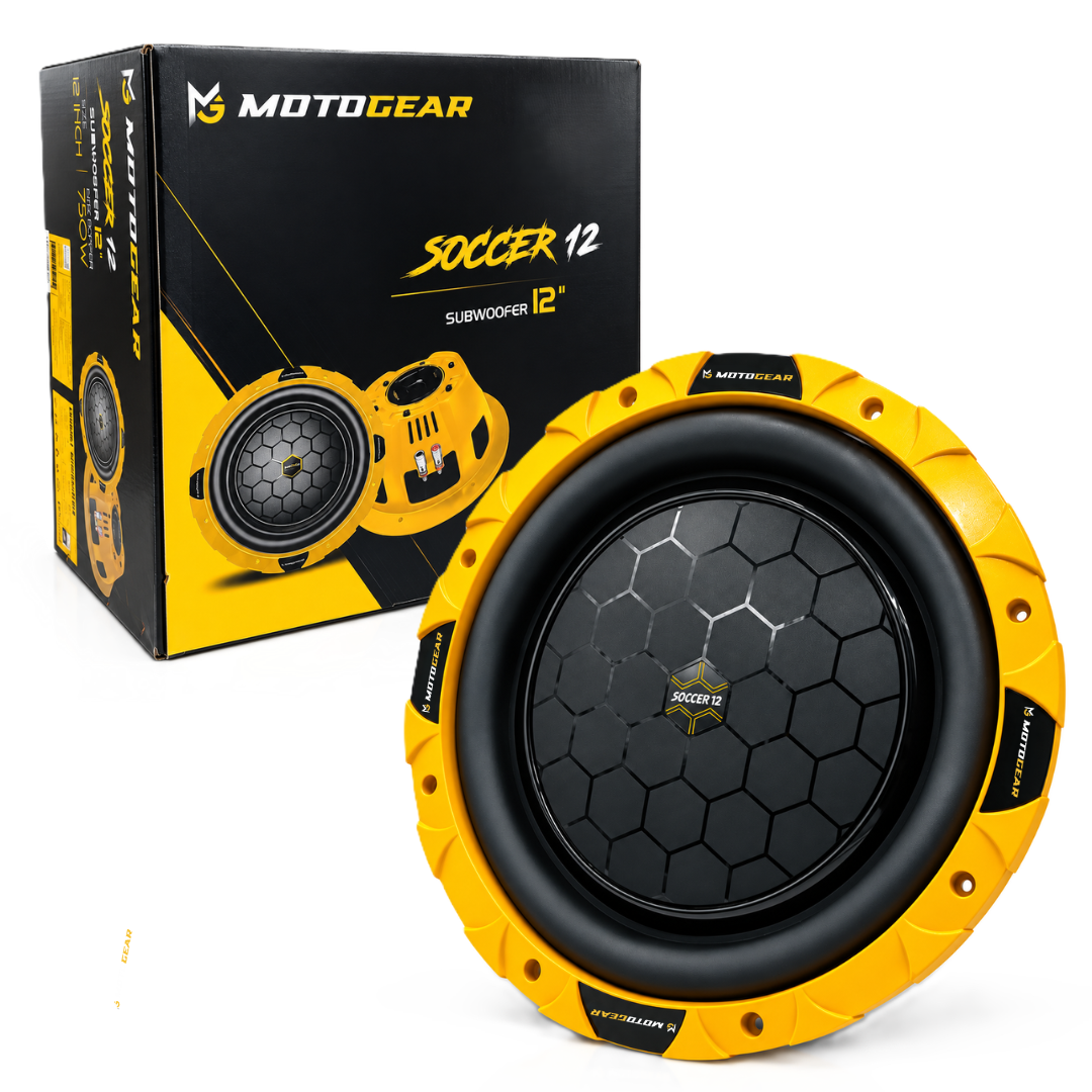 MOTOGEAR Soccer 12 750W 12 Inch Car Subwoofer (Pack of 1)