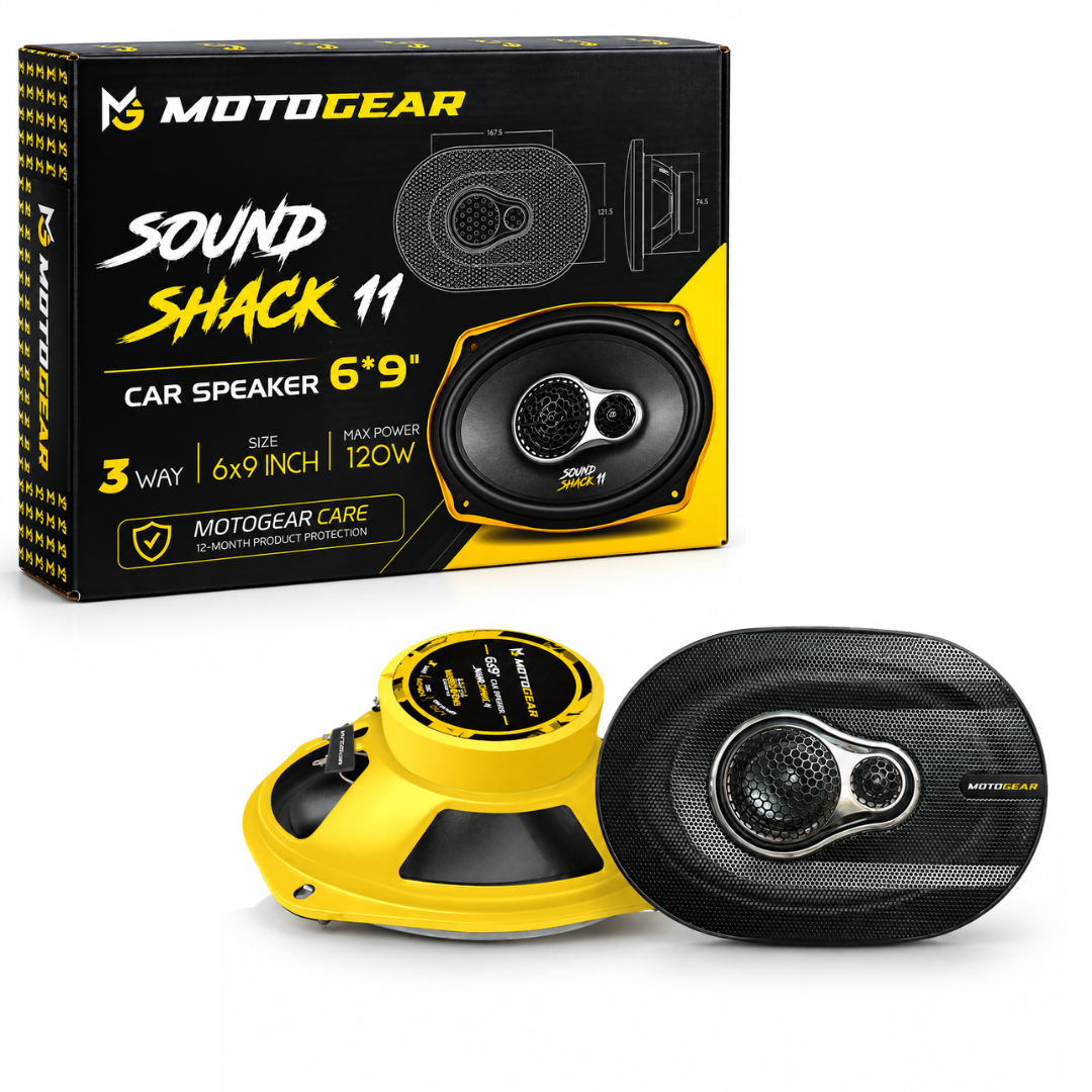 MOTOGEAR 6x9 Inch 60W RMS Sound Shack 11 Oval Car Speaker (Pack of 2)