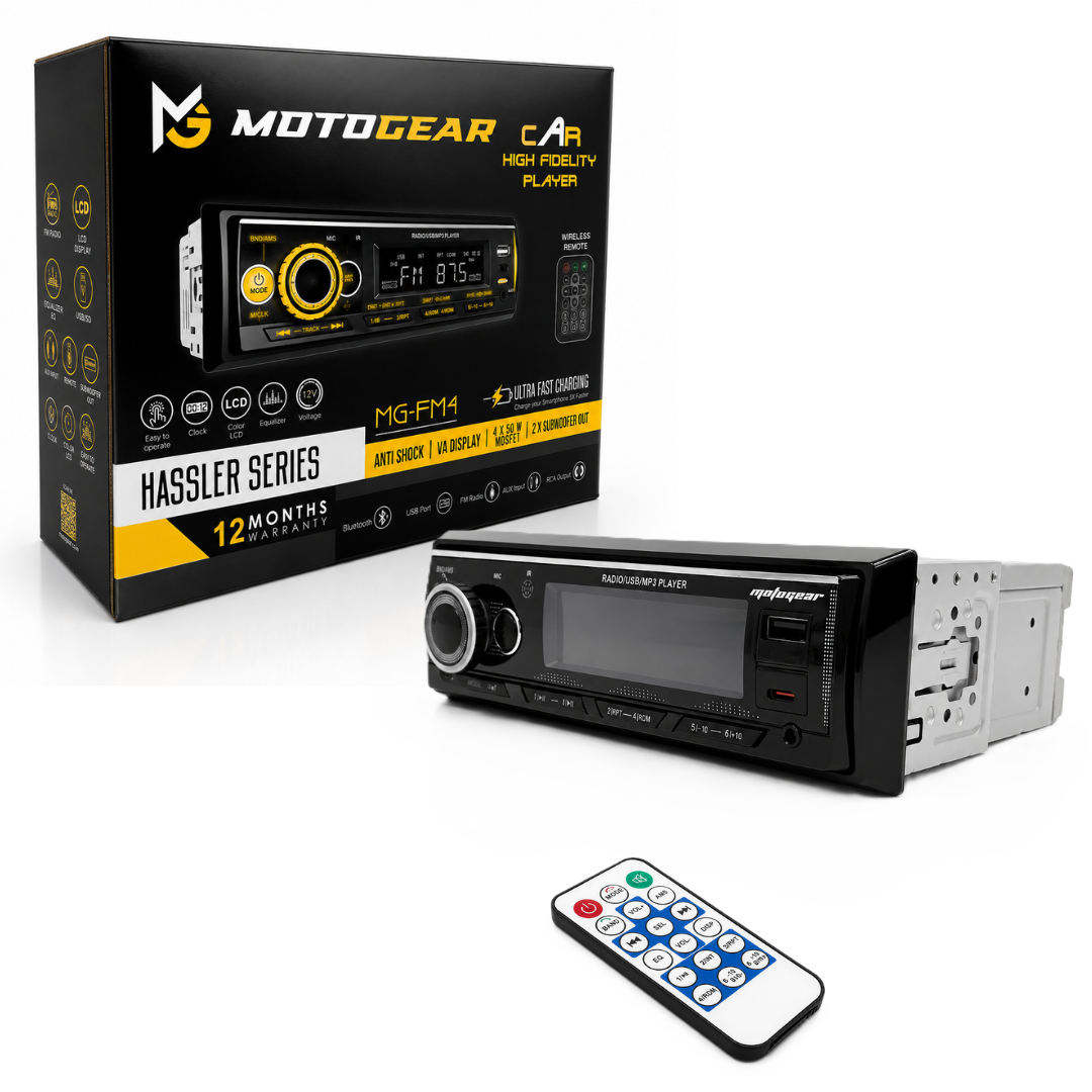 MOTOGEAR FM-4 4x60W MOSFET Car FM Stereo Player