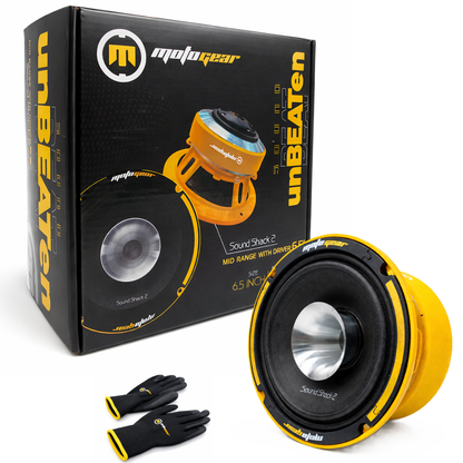 MotoGear 6.5 Inch 350W Max-180W RMS Power Car Speaker | High Performance | Universal Fit For All Cars ( Pack of 2)