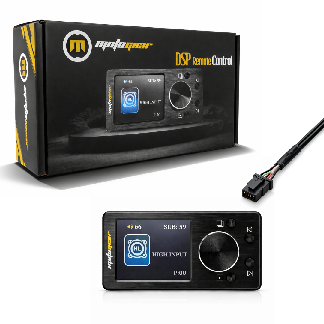 MOTOGEAR DSP Remote Control with 5m Cable | Car Audio Controller with Volume | High Performance (Pack of 1)
