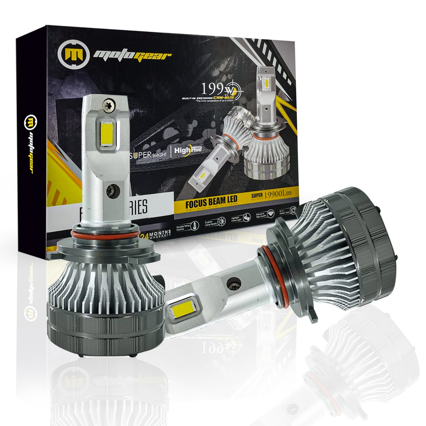THE BO-TAI SERIES CAR LED HEADLIGHT 199 WATT H1 (PACK OF 2)