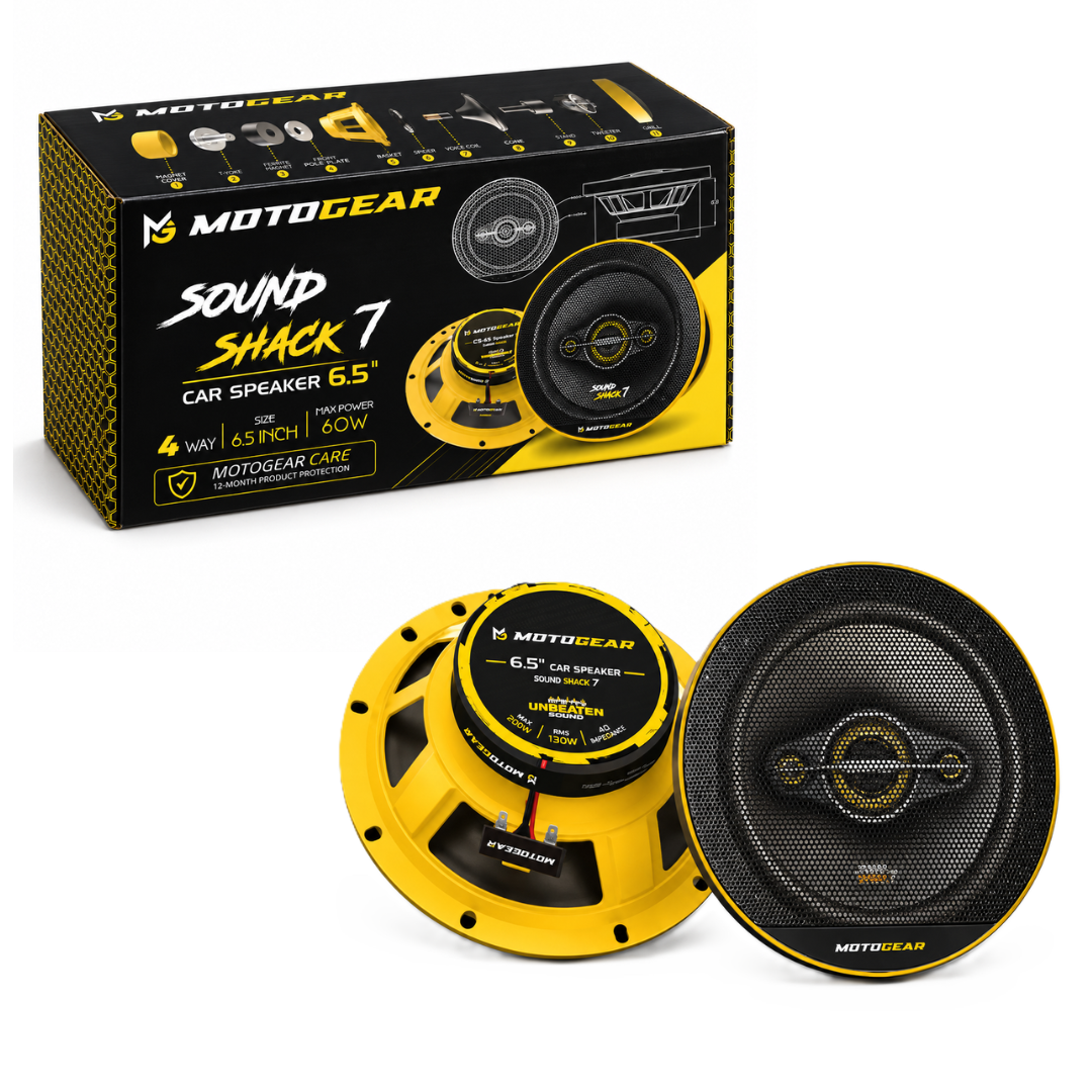 MOTOGEAR 6.5 Inch 30W RMS Sound Shack 7 Mid Range Car Speaker (Pack of 2)