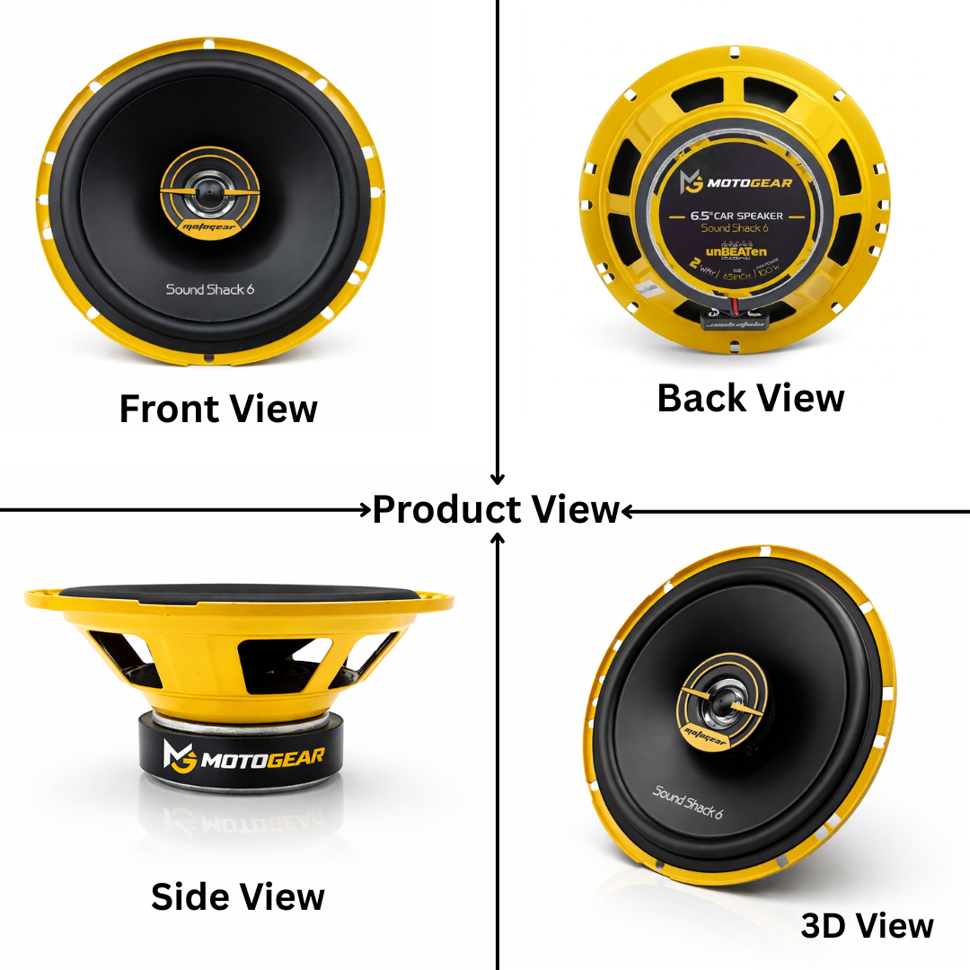 MOTOGEAR Sound Shack-6 50W RMS 6.5 Inch Mid Range Car Speaker