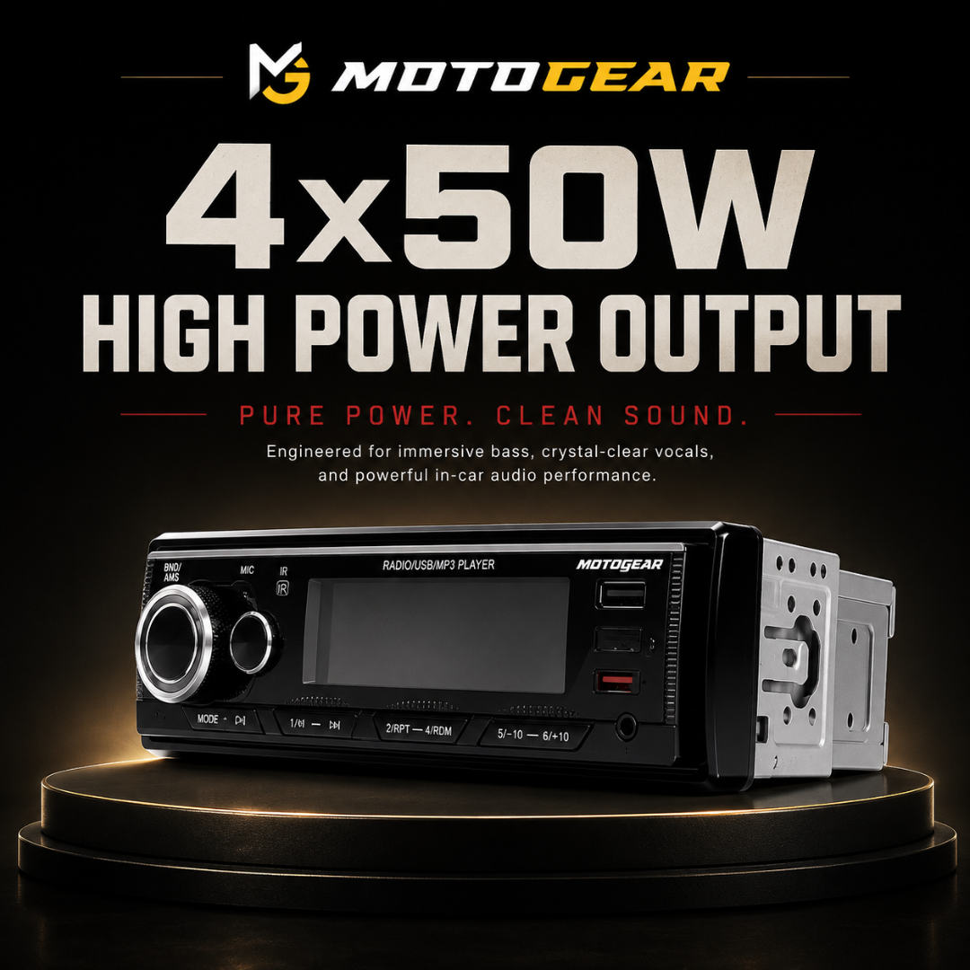 MOTOGEAR FM-4 4x60W MOSFET Car FM Stereo Player