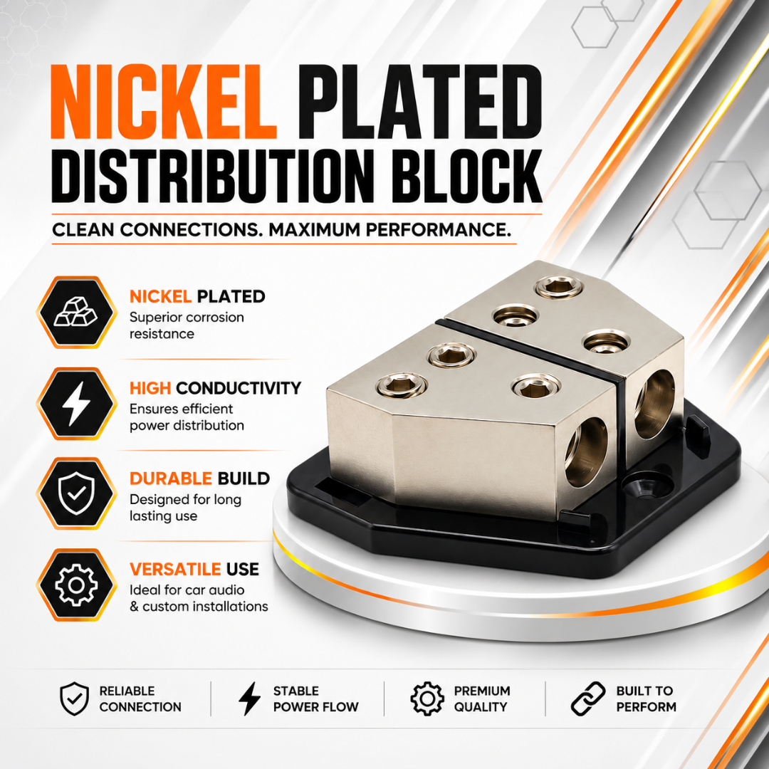 MOTOGEAR Titan Link X4 2 In 4 Out 4GA Distribution Block (Pack of 1)
