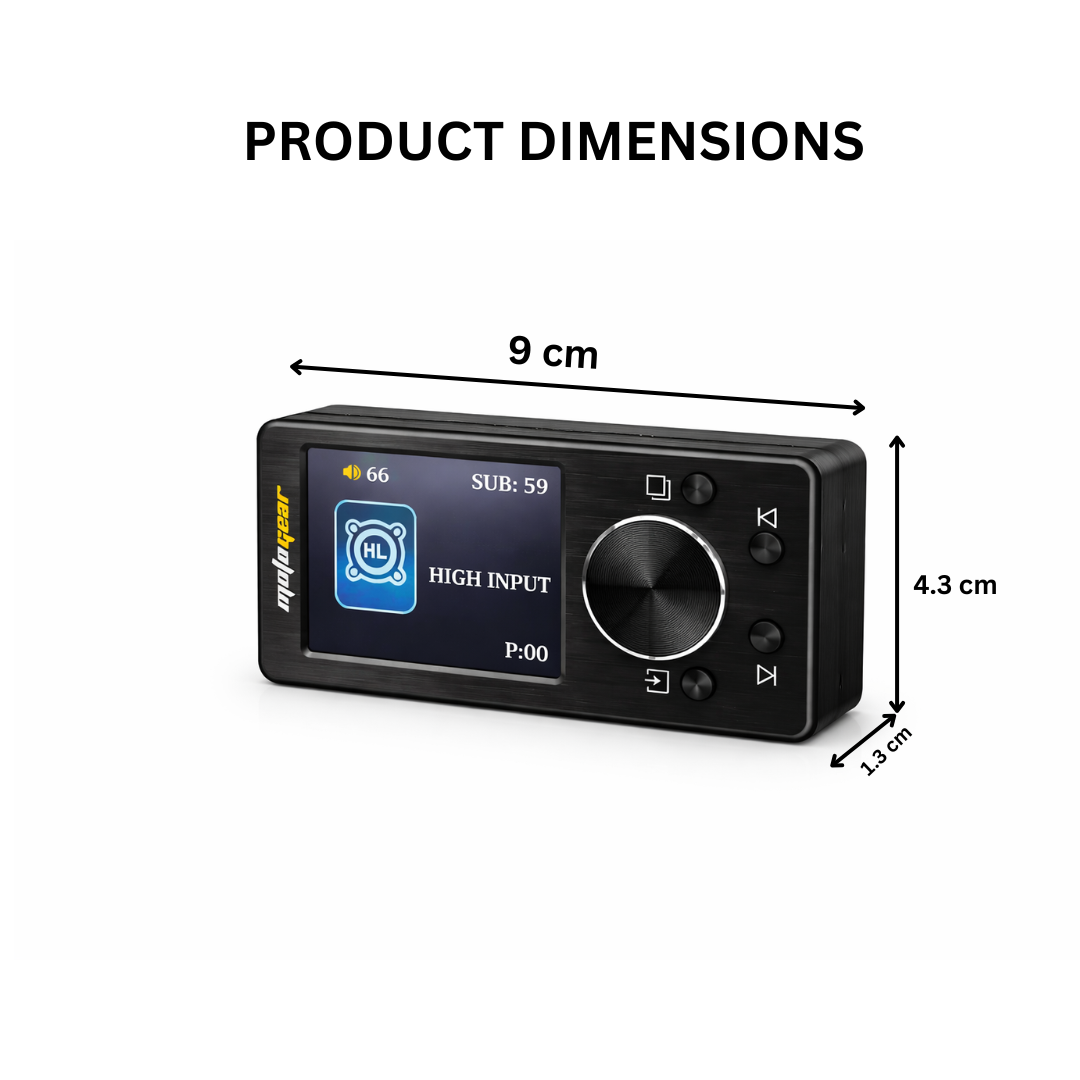 MOTOGEAR DSP Remote Control with 5m Cable | Car Audio Controller with Volume | High Performance (Pack of 1)