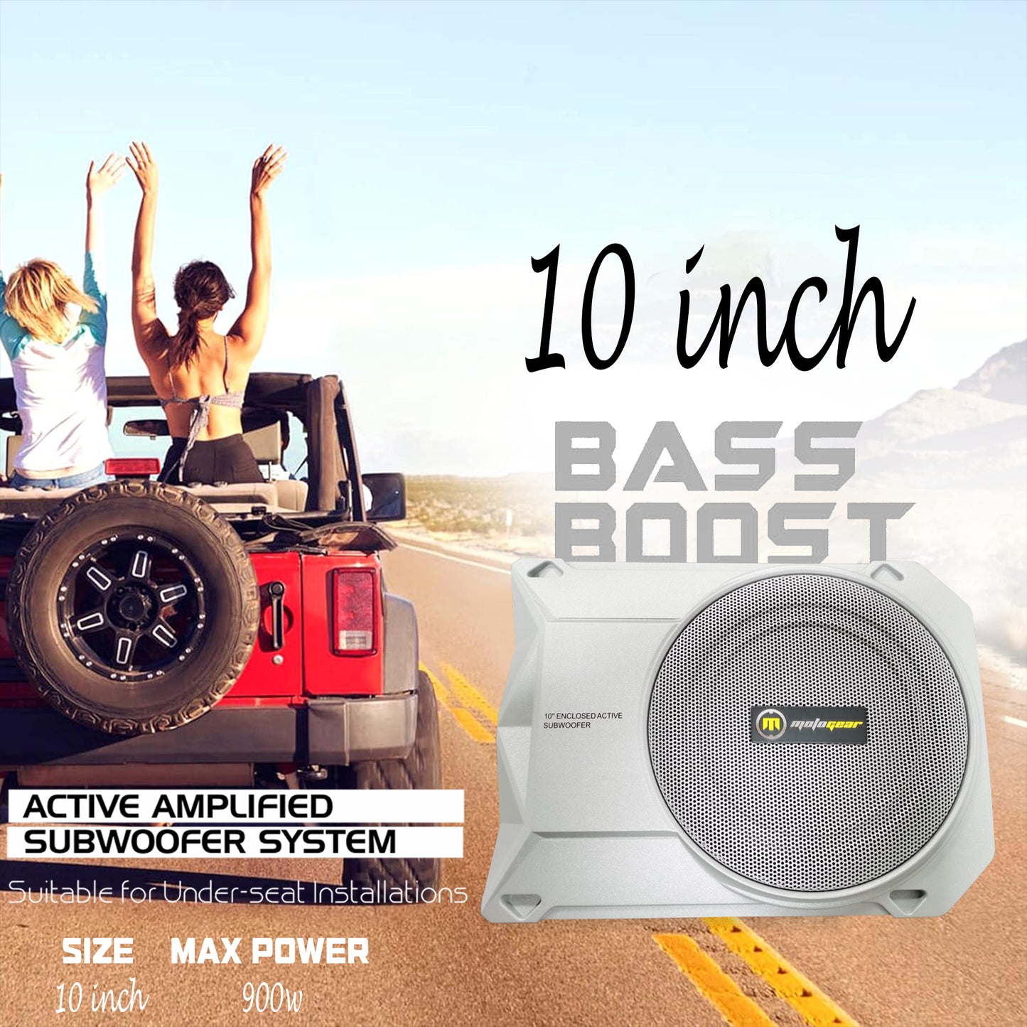 THE 10 INCH UNDERSEAT SUBWOOFER MG-SUB10