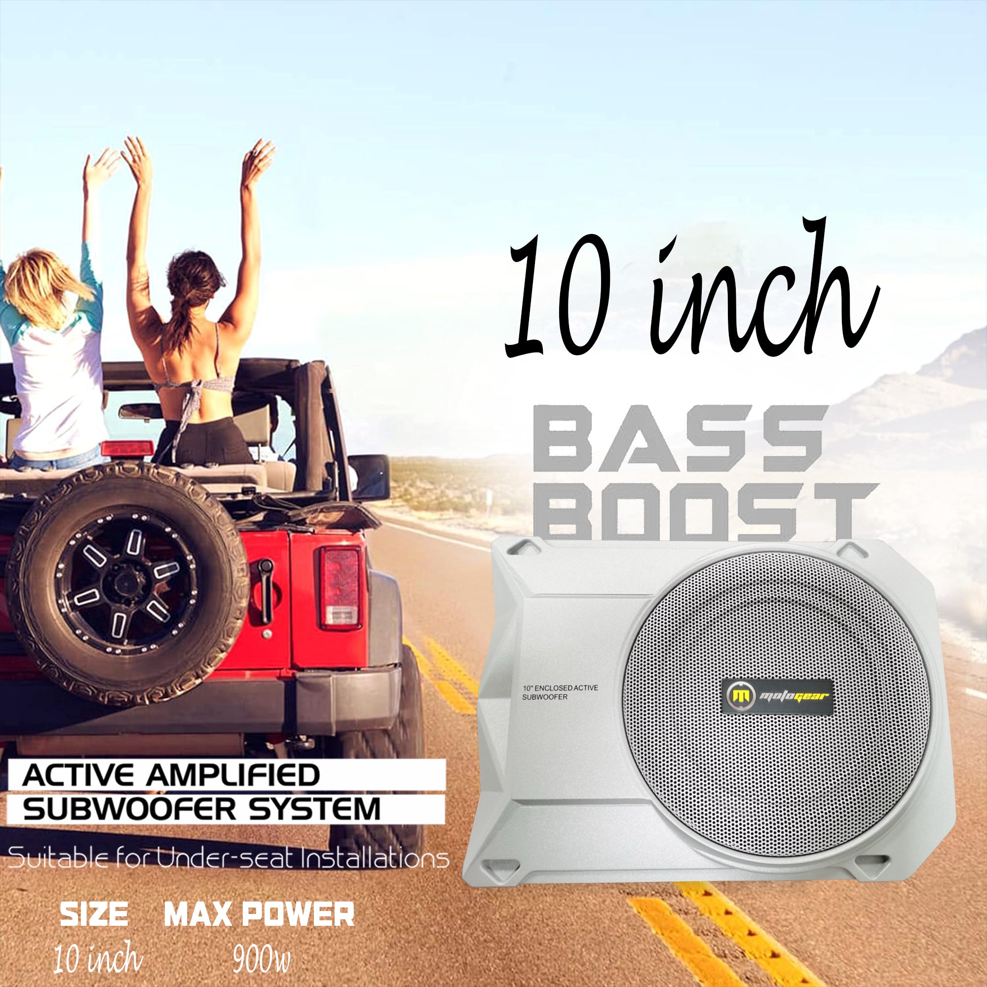 THE 10 INCH UNDERSEAT SUBWOOFER MG-SUB10