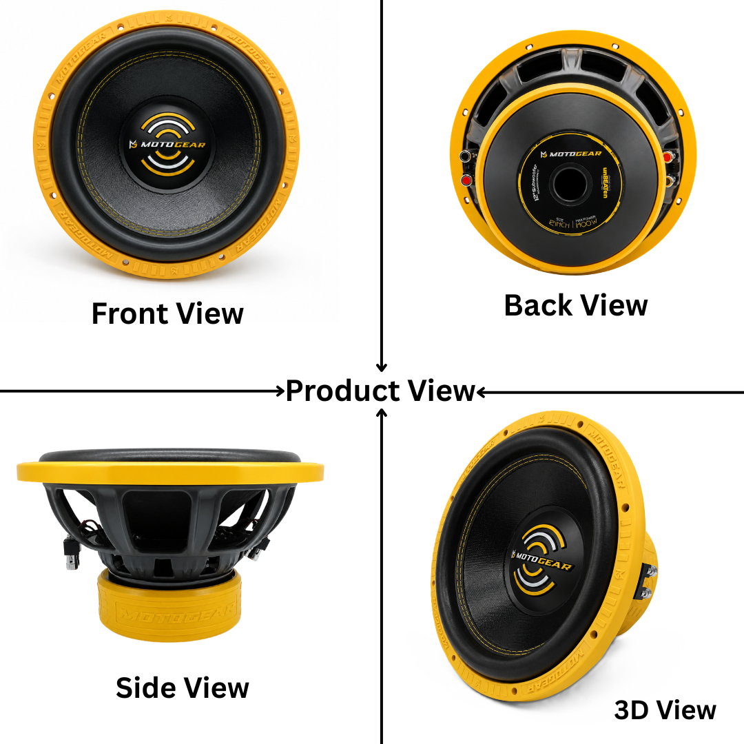 MOTOGEAR Knockdown-17 700W RMS 12 Inch Car Subwoofer