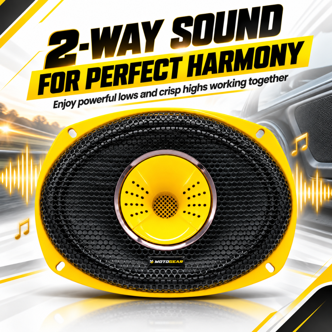 MOTOGEAR Street Sound 2 6x9 Inch 2-Way Car Speaker (Pack of 1)
