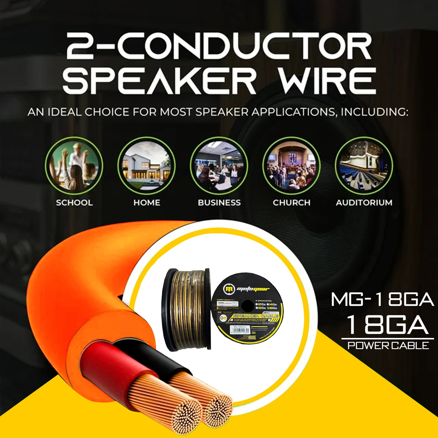THE SPEAKER CABLE MG-18GA-C