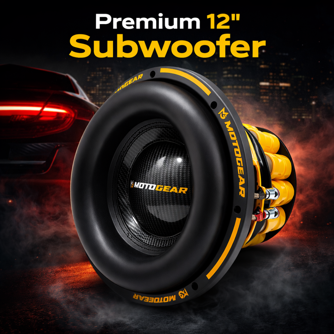 MOTOGEAR Knockdown-15 3000W RMS 12 Inch Car Subwoofer