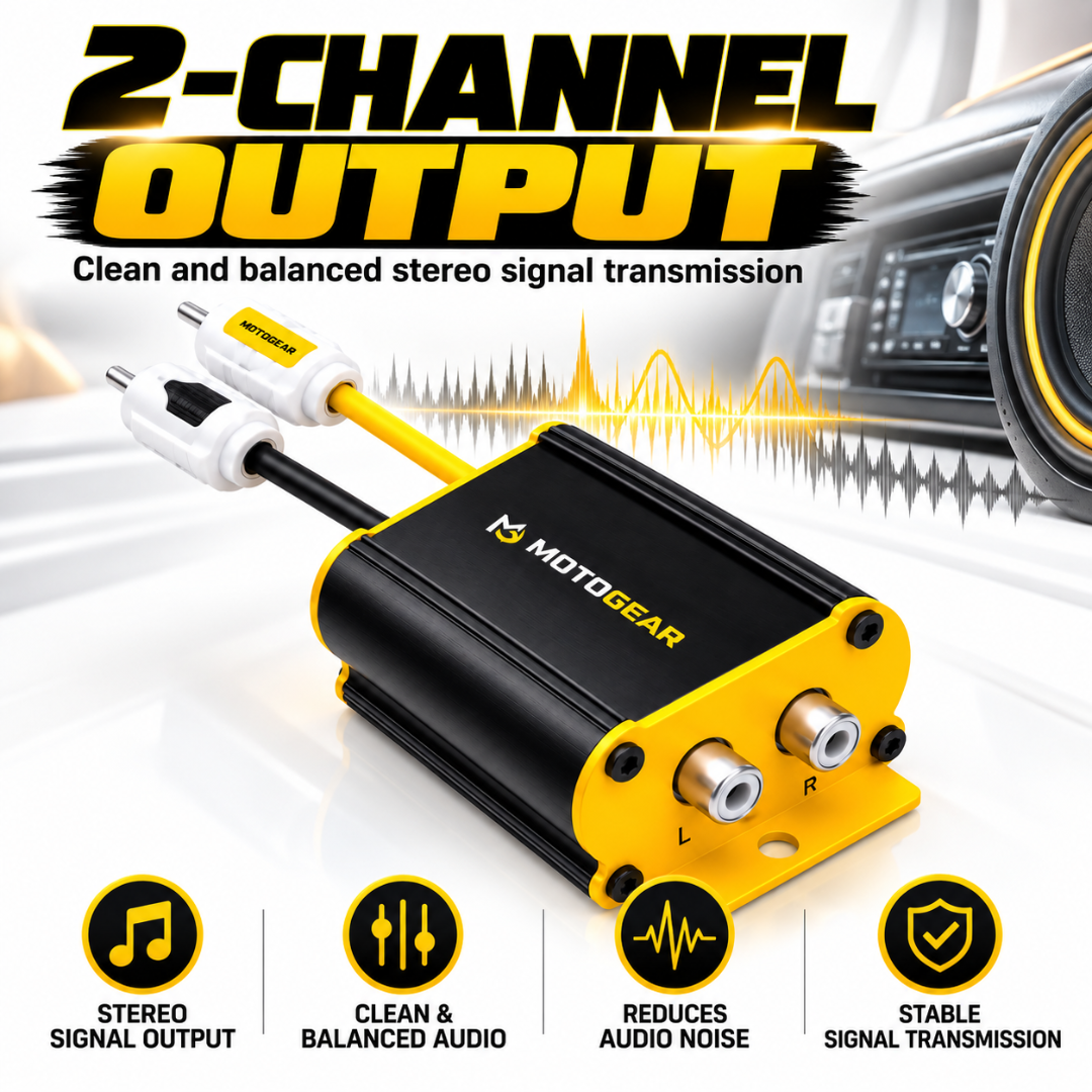 MOTOGEAR Noise Killer 1 2-Channel RCA Ground Loop Isolator (Pack of 1)