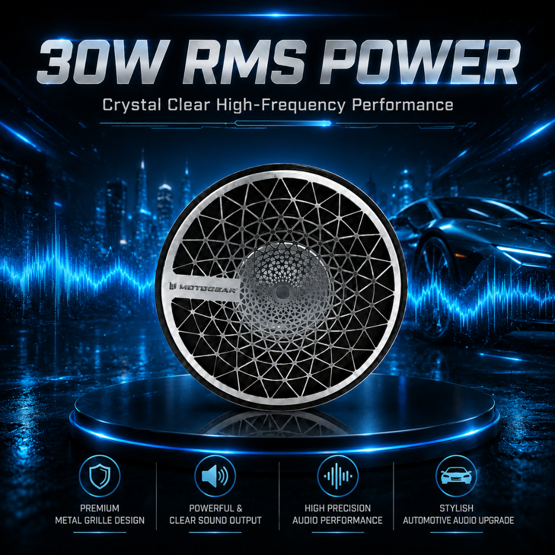 MOTOGEAR Jingle Bell-1 30W RMS 3.5 Inch Car Speaker Tweeter