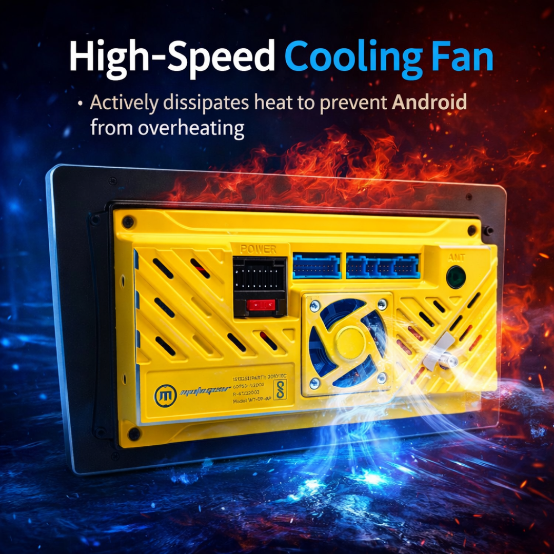 MOTOGEAR Storm Vibe-1 2GB RAM+64GB ROM 9 Inch QLED Car Android Player