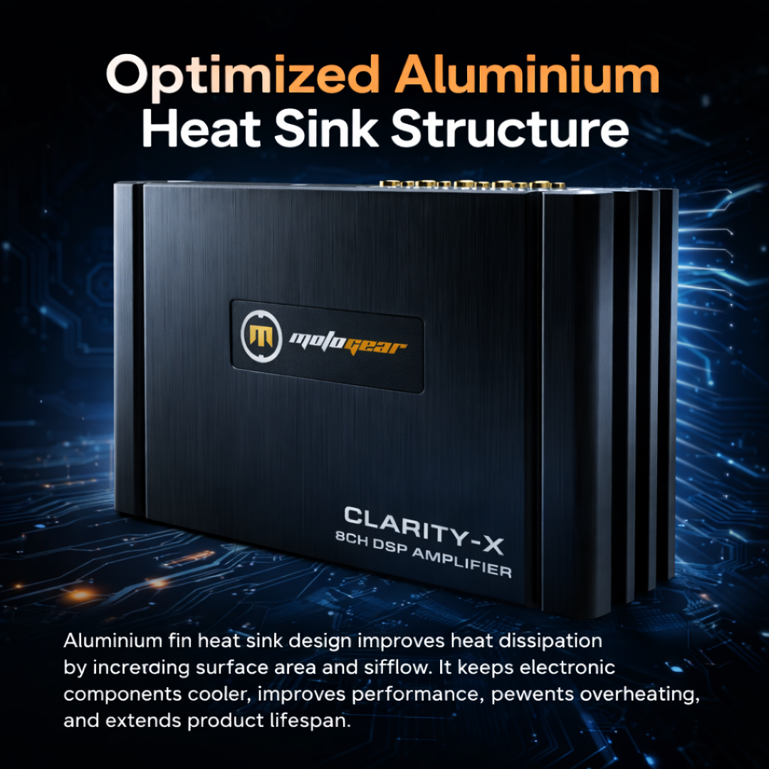 MOTOGEAR CLARITY-X 8 Channel DSP Audio Processor