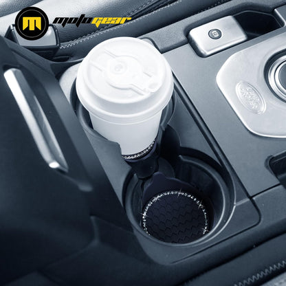 THE BLACK CUP COASTERS FOR CAR (PACK OF 4)