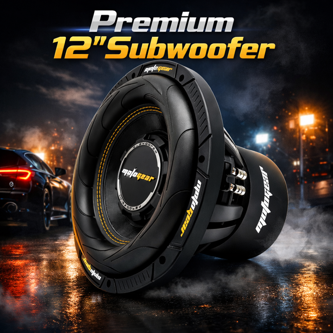 MOTOGEAR Knockdown-14 1200W RMS 12 Inch Car Subwoofer
