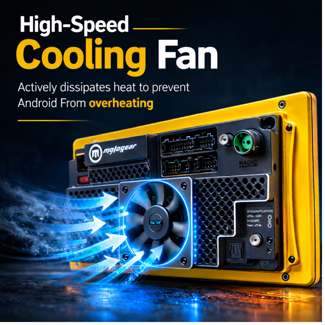 MOTOGEAR Storm Vibe-2 Pro 4GB RAM+64GB ROM 9 Inch QLED 4G Sim Support Car Android Player