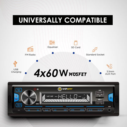 THE SIENA SERIES CAR FM STEREO AND USB PLAYER MG-FM 5