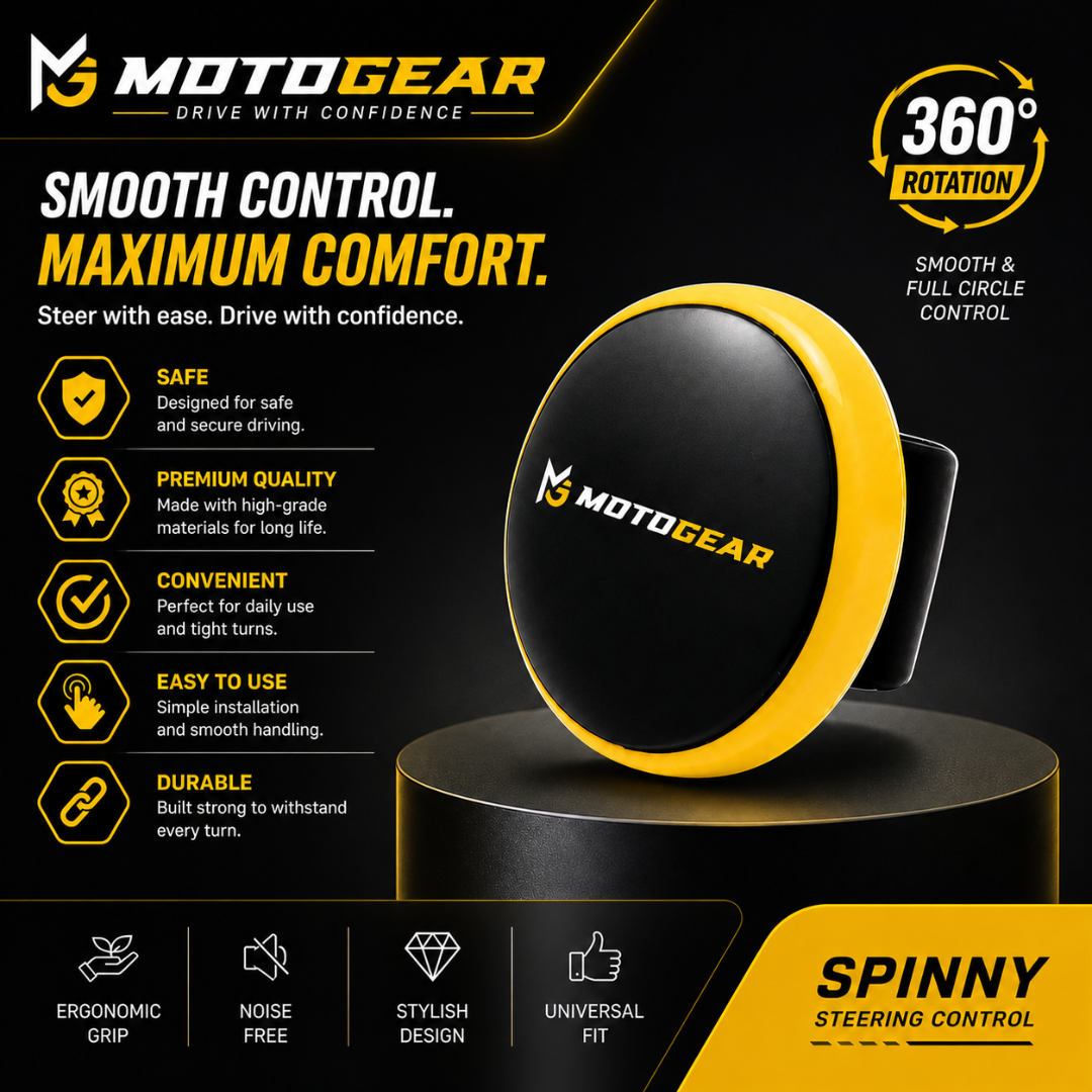 MOTOGEAR Spinny 360° Rotational Steering Knob