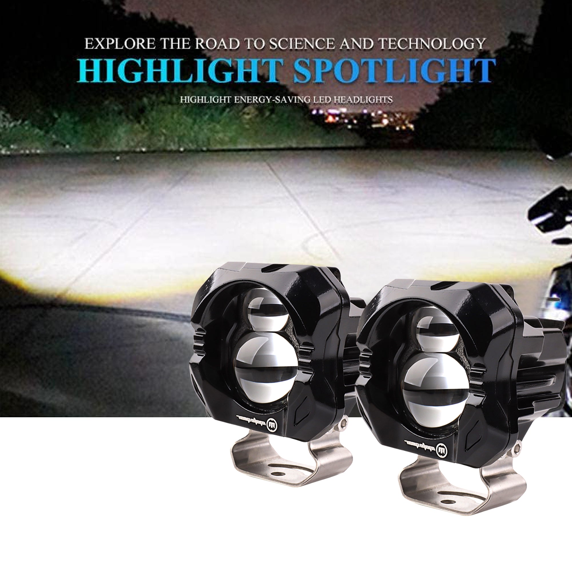 MOTOGEAR LUX01 90W 3 Inch LED Auxiliary Fog Light