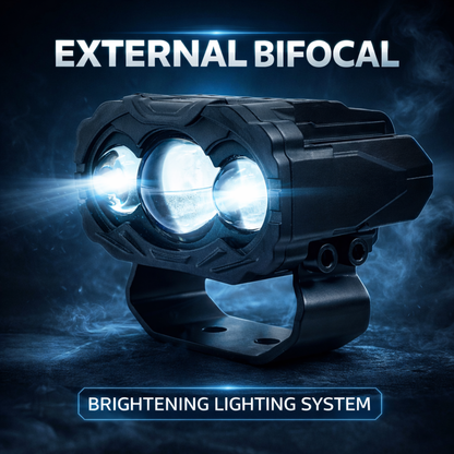 MotoGear Bright White 120 Watt Fog Light With Yellow/White Spot Reflection | Waterproof & Dustproof | Universal For Bikes & Cars (Pack of 2)