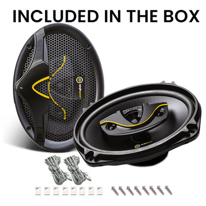 THE 6X9 INCH CAR 4 WAY SPEAKERS MG-6900 (PACK OF 2)