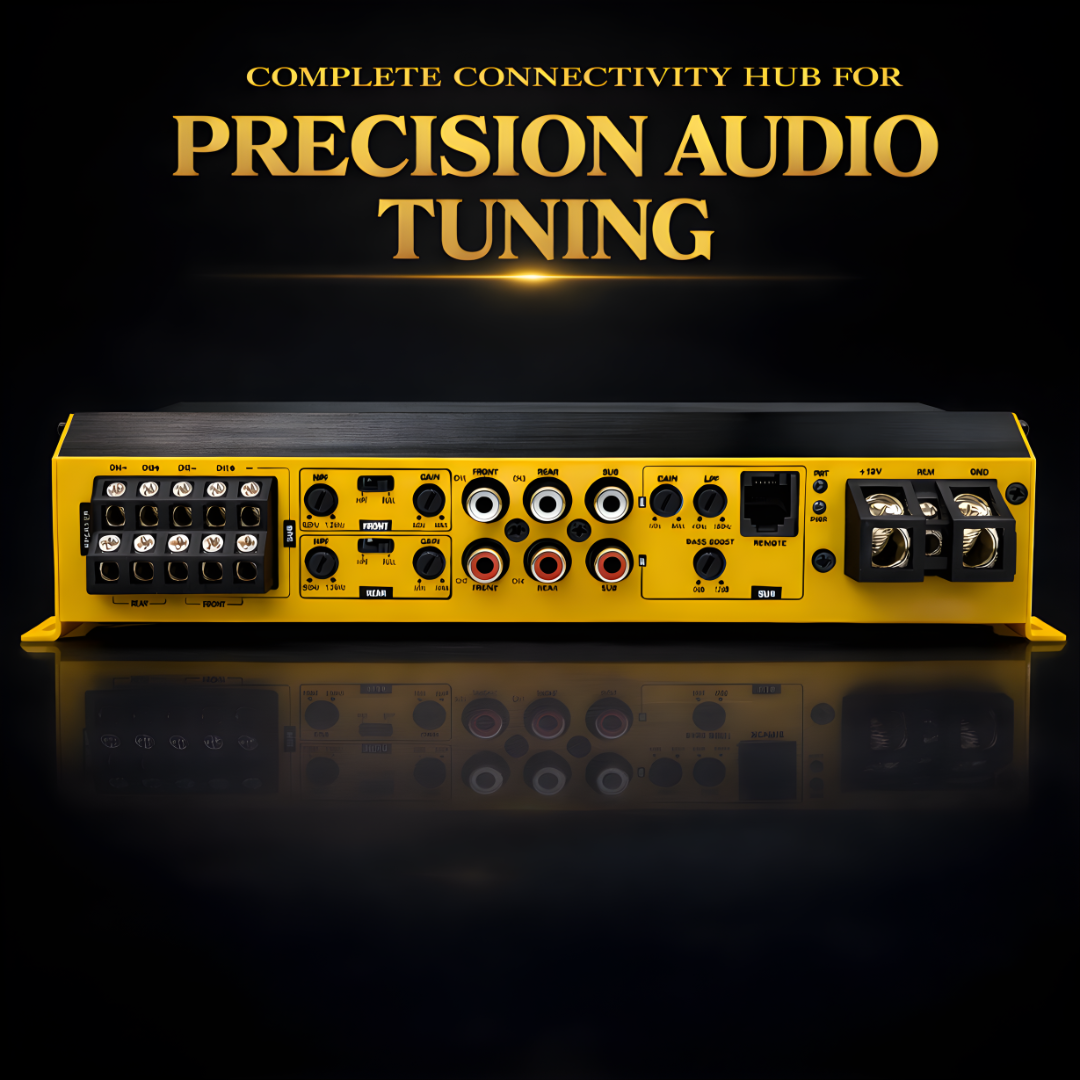 MOTOGEAR Bass Rage-5 4x110W & 1x800W RMS 5 Channel Amplifier