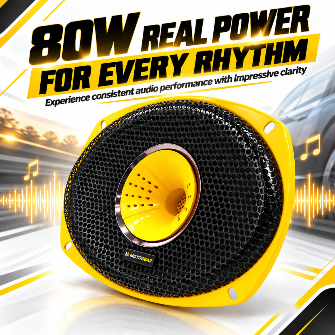 MOTOGEAR Street Sound 2 6x9 Inch 2-Way Car Speaker (Pack of 1)