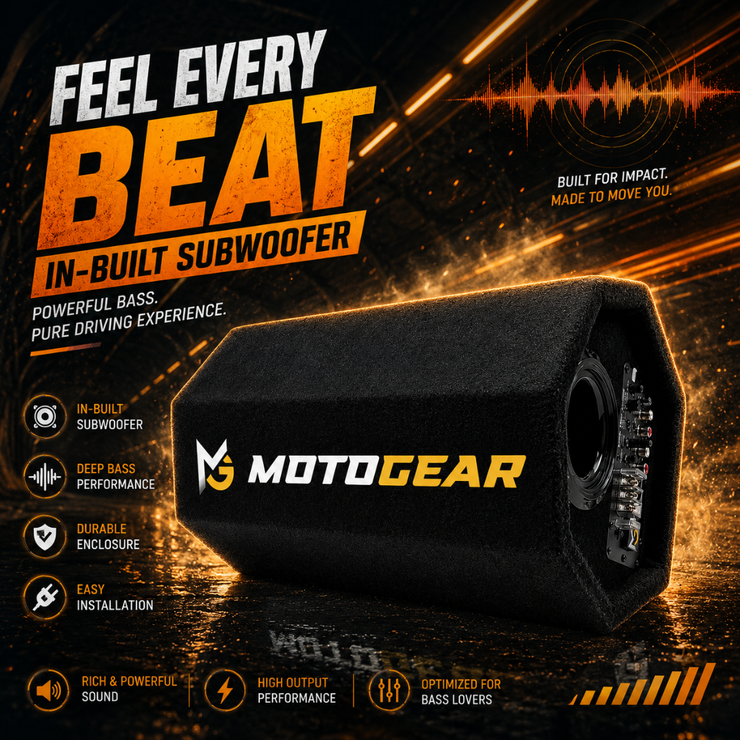 MOTOGEAR Thunder Storm 10.2 Inch 4444W Max Power Active Bass Tube