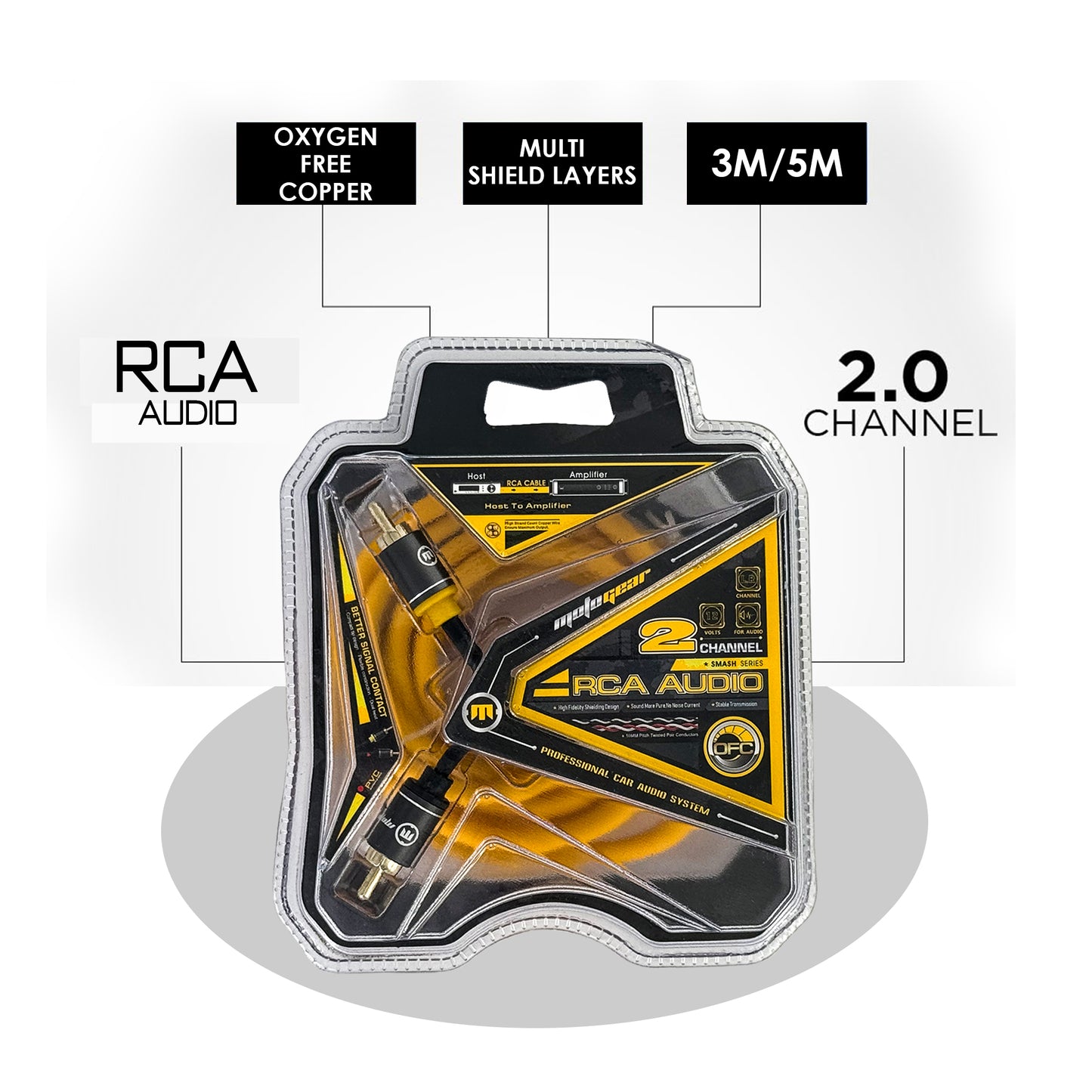 THE SMASH SERIES 2 CHANNEL RCA CABLE (5 METRES)