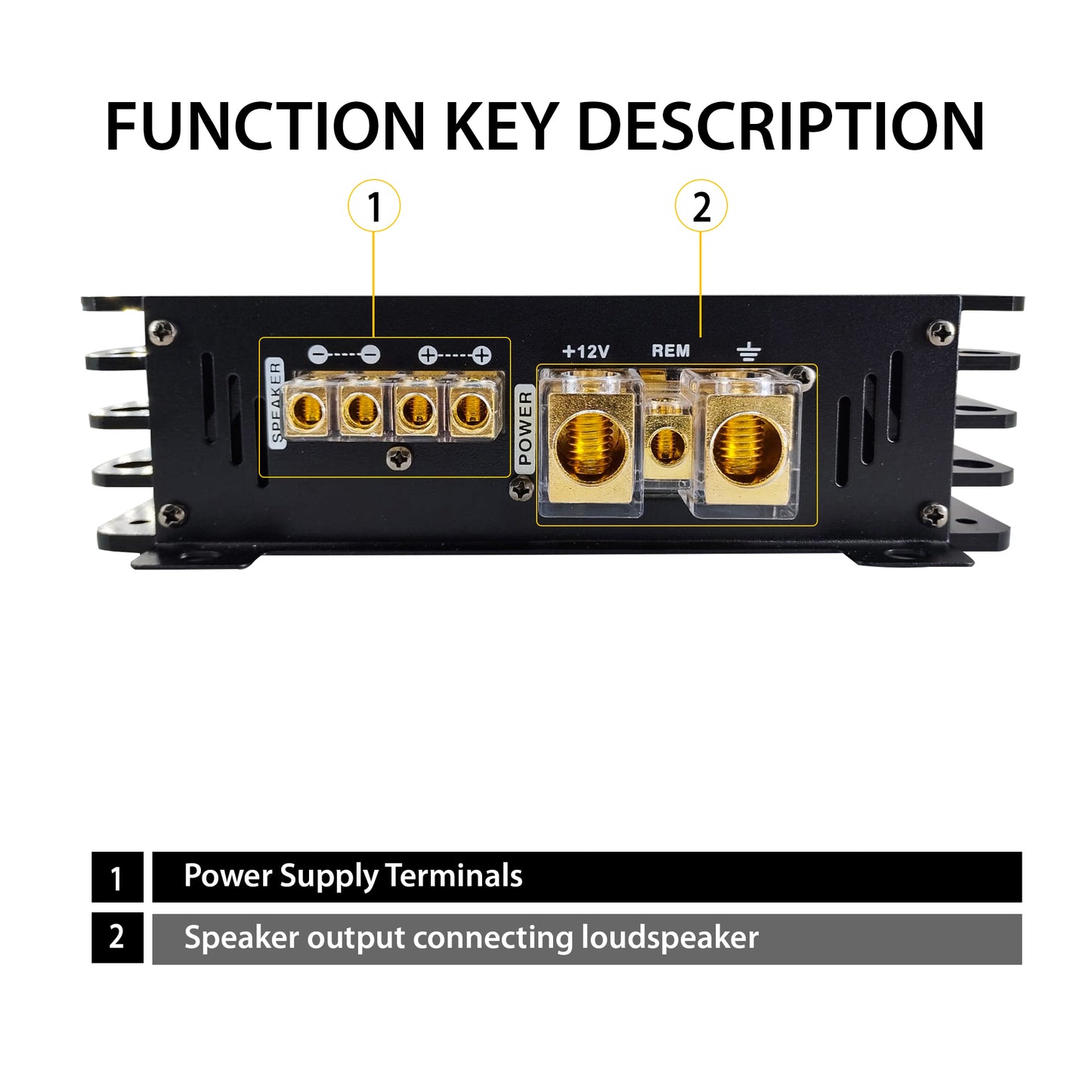 THE 1 CHANNEL AMPLIFIER MONO BOXSTER-7 (Black)