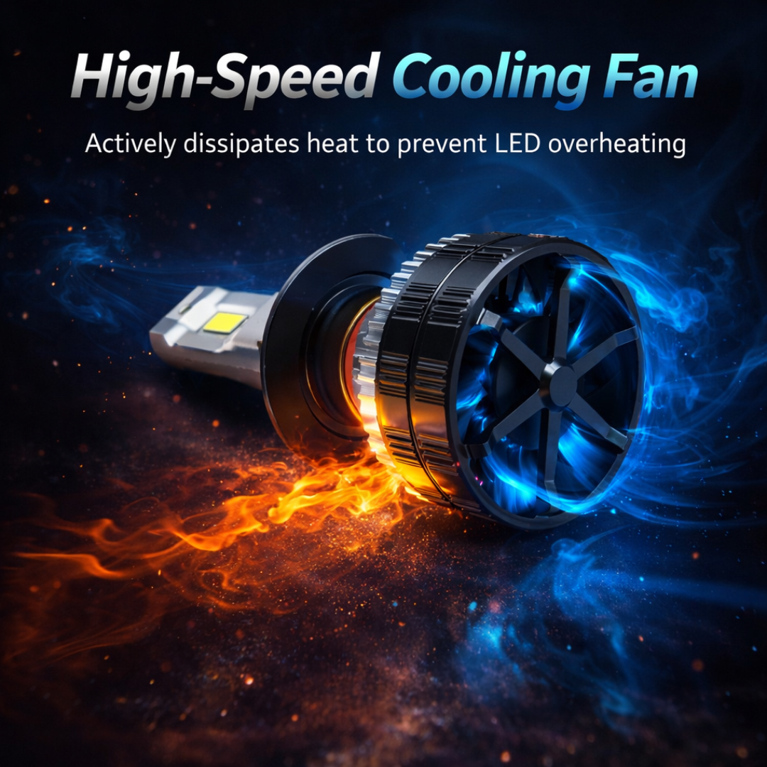 MOTOGEAR White 199 Watt H7 Fitting LED Headlight Bulb