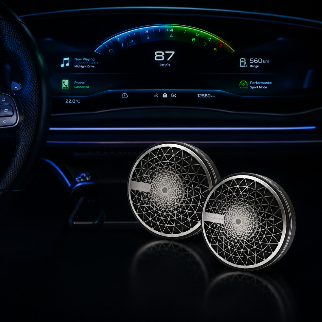 MOTOGEAR Jingle Bell-1 30W RMS 3.5 Inch Car Speaker Tweeter