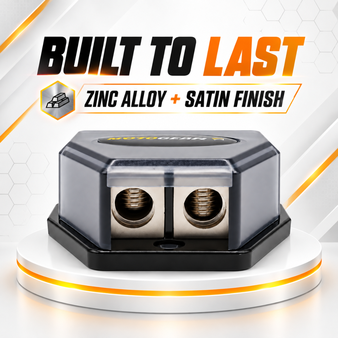 MOTOGEAR Titan Link X4 2 In 4 Out 4GA Distribution Block (Pack of 1)