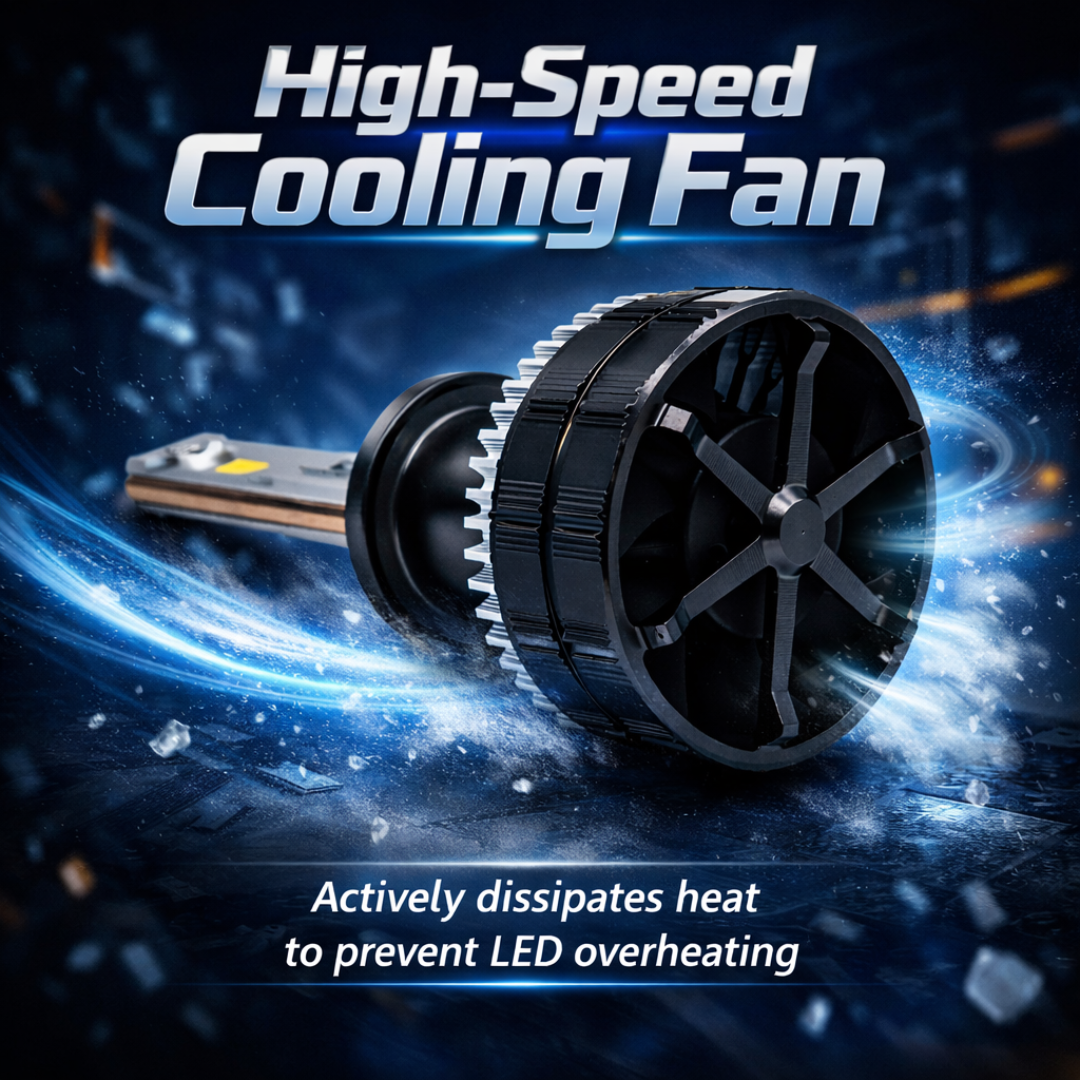 MOTOGEAR White 199 Watt H1 Fitting LED Headlight Bulb