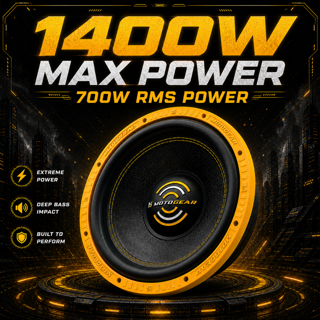 MOTOGEAR Knockdown-17 700W RMS 12 Inch Car Subwoofer