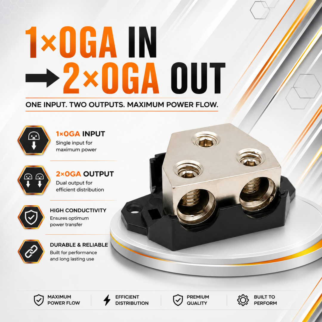 MOTOGEAR Titan Link X2 0GA Power Distribution Block (Pack of 1)