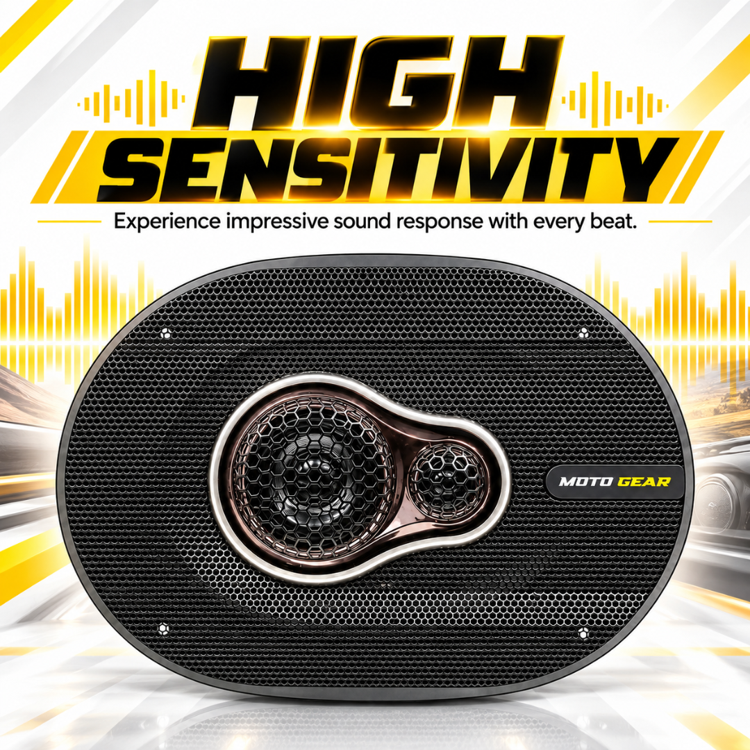 MOTOGEAR 6x9 Inch 60W RMS Sound Shack 11 Oval Car Speaker (Pack of 2)