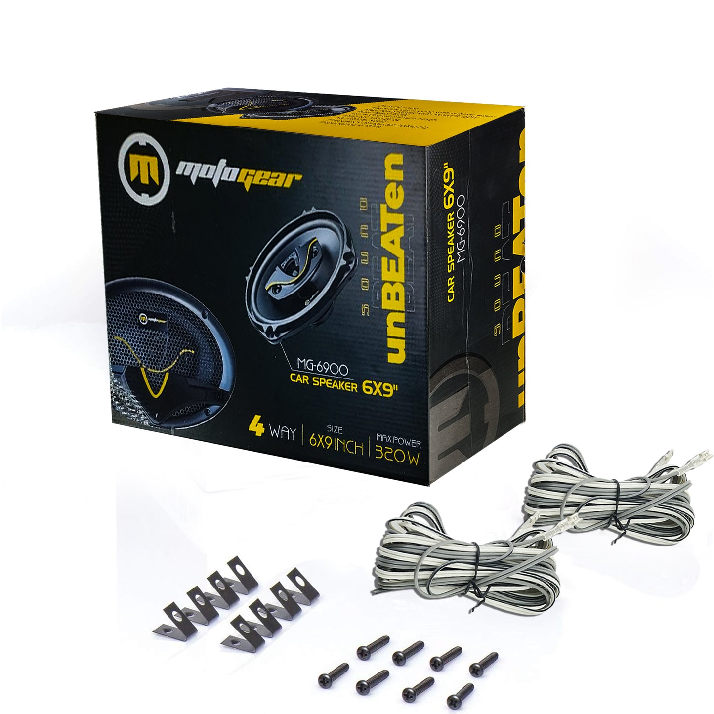 THE 6X9 INCH CAR 4 WAY SPEAKERS MG-6900 (PACK OF 2)
