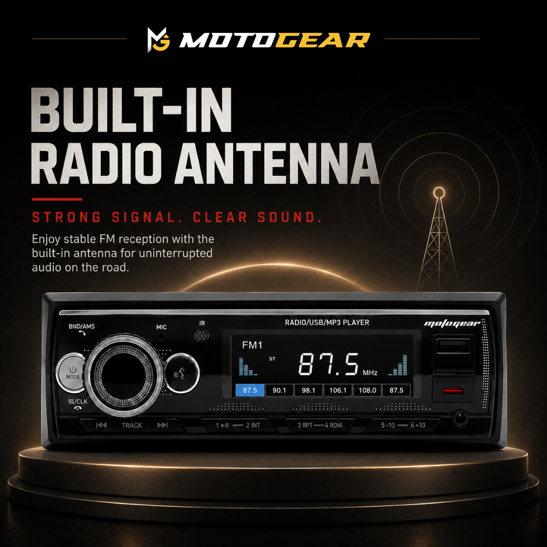 MOTOGEAR FM-4 4x60W MOSFET Car FM Stereo Player