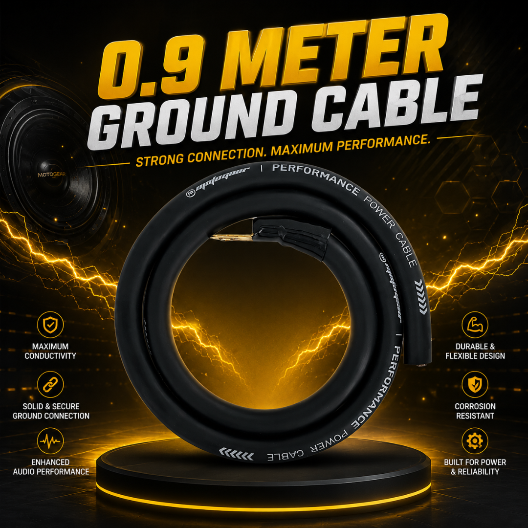MOTOGEAR 4 Gauge Car Amplifier Wiring Kit | 3200W Power Handling | 100% Oxygen-Free Copper Cable | 100A ANL Fuse | Complete Audio Installation Kit