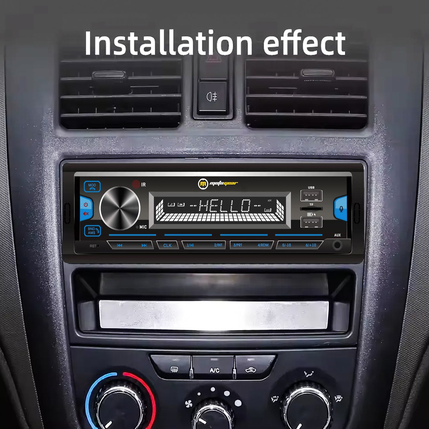 THE SIENA SERIES CAR FM STEREO AND USB PLAYER MG-FM 5