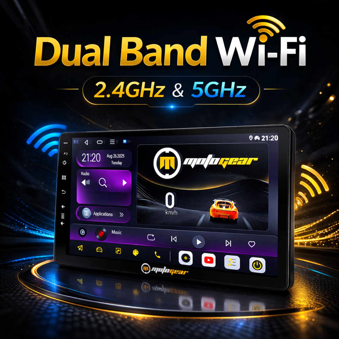 MOTOGEAR Storm Vibe-2 Pro 4GB RAM+64GB ROM 9 Inch QLED 4G Sim Support Car Android Player